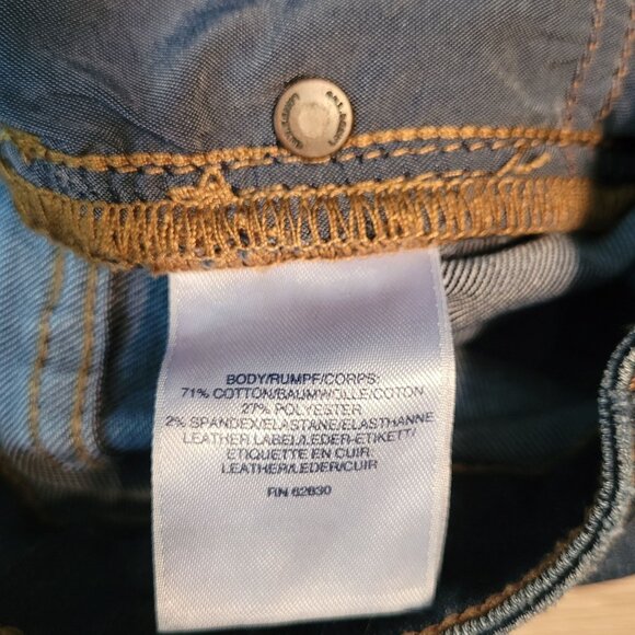 Lands End Jeans Size 6 True Straight Mid Rise Medium Light Wash Stretch Denim - Picture 5 of 10